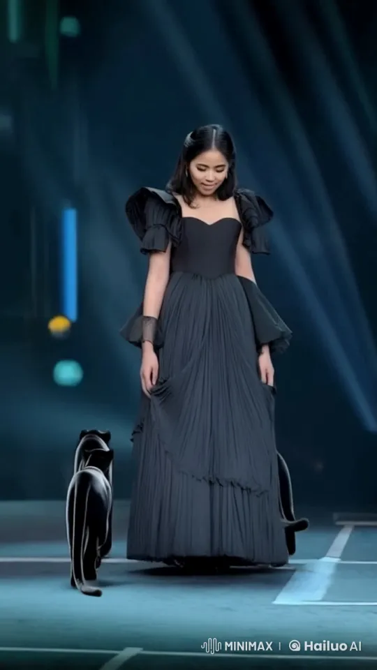 Woman Transforms into Panther with Graceful Elegance – AI Generated Video | Hailuo AI