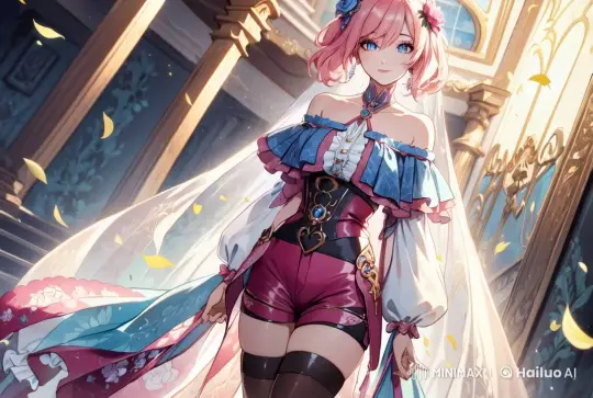 Ethereal Anime Girl in Sunlit Fantasy Palace Loop – AI Generated Video | Hailuo AI