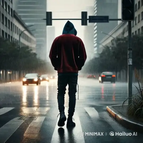 Mystery Explosion on Rainy City Street – AI Generated Video | Hailuo AI