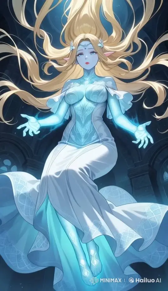 Enchanted Woman Glows in Mysterious, Ancient Setting – AI Generated Video | Hailuo AI