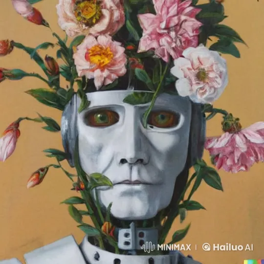 Botanical Robot: Nature Meets Technology in Serene Harmony – AI Generated Video | Hailuo AI