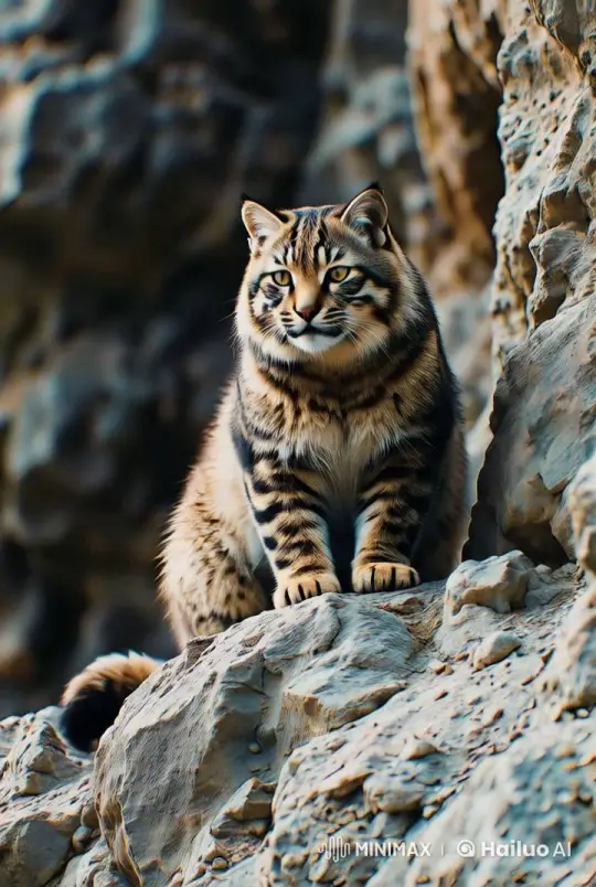 Pallas's Cat: Vigilant Solitary Hunter in Harsh Mountains – AI Generated Video | Hailuo AI