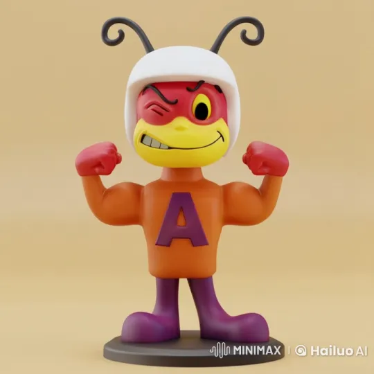Atom Ant Showcases His Strength and Charisma – AI Generated Video | Hailuo AI