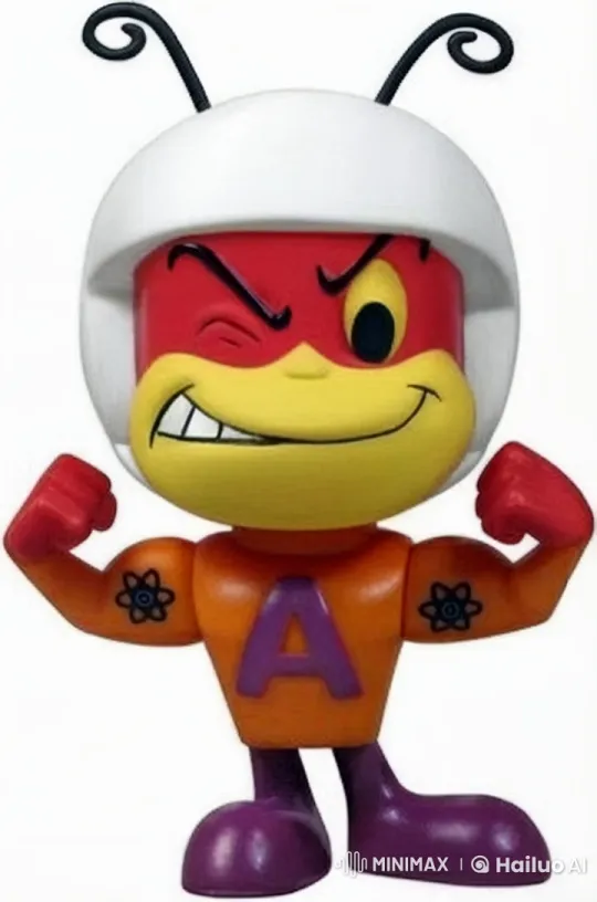 Atom Ant Showcases Strength with Confident Pose – AI Generated Video | Hailuo AI
