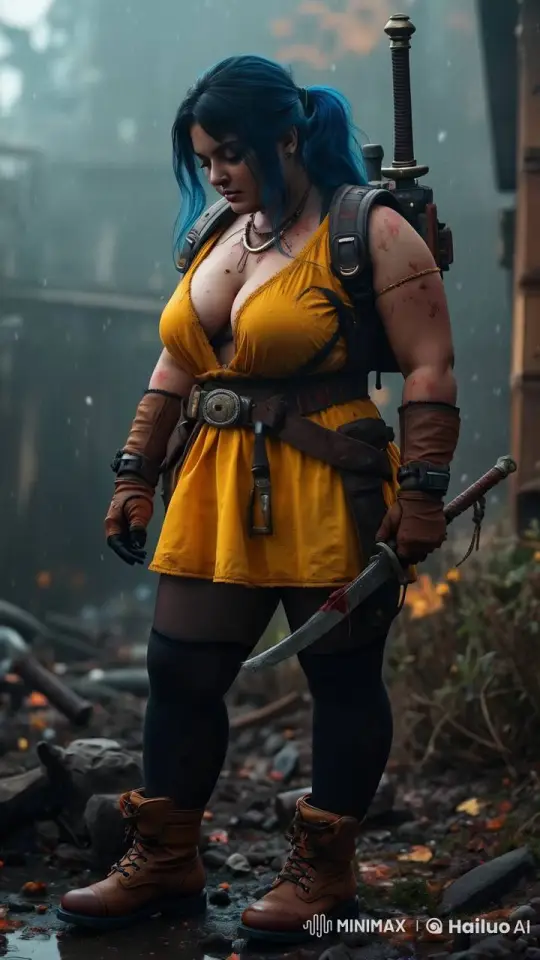 Post-Apocalyptic Warrior: Ready for Battle – AI Generated Video | Hailuo AI