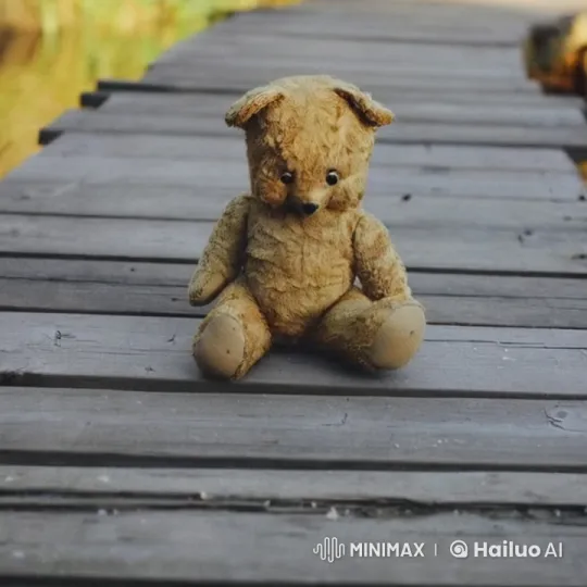 Stuffed Bear's Serene Dance in Sunset's Glow – AI Generated Video | Hailuo AI