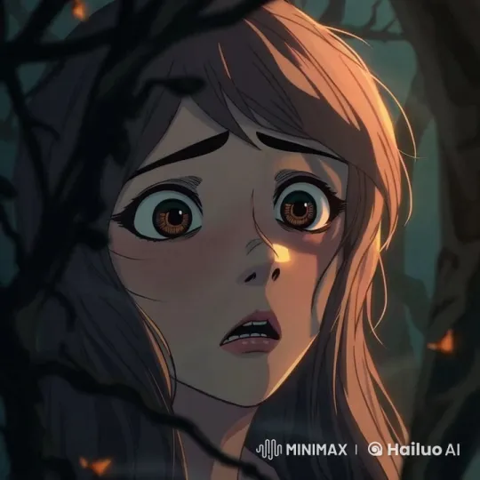 Anxious Lily Stands Still in Mysterious Forest – AI Generated Video | Hailuo AI