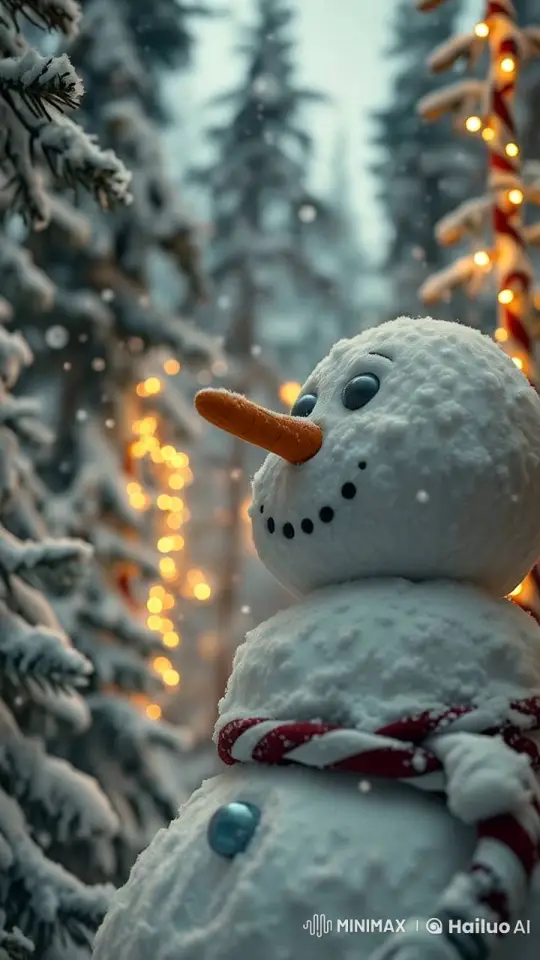 Magical Winter Wonderland in 4K Live2D Animation – AI Generated Video | Hailuo AI