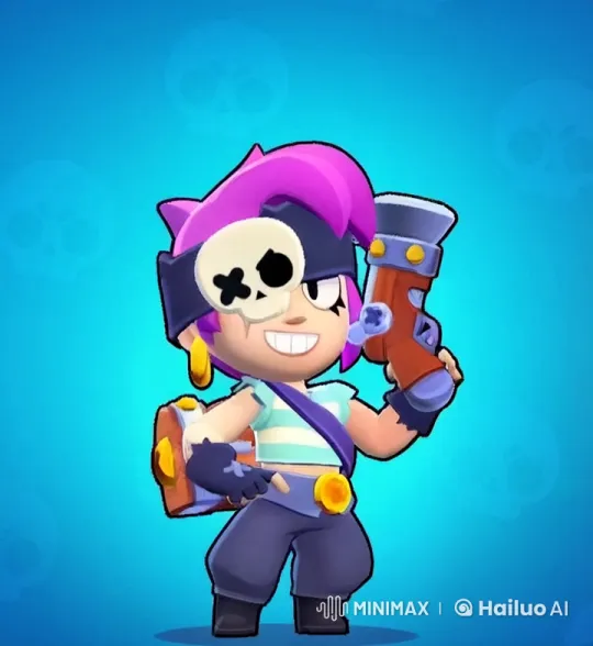 Pirate-Themed Character Dances Energetically on Blue Background – AI Generated Video | Hailuo AI