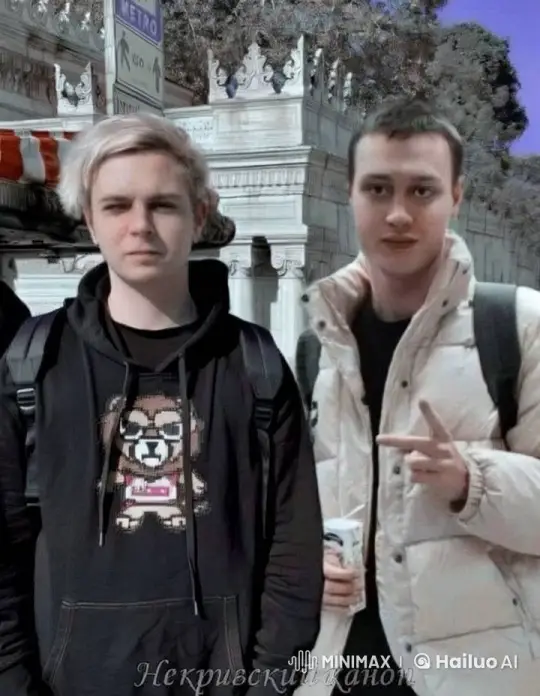 Affectionate Moment Between Two Men at Metro Station – AI Generated Video | Hailuo AI