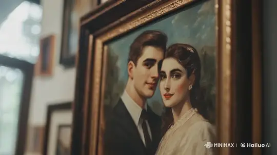 Intimate Kiss of Young Couple Captured in Live2D Animation – AI Generated Video | Hailuo AI