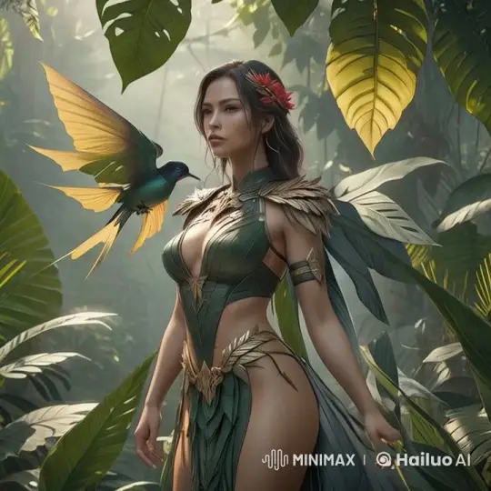 Soldier and Dragon March Towards Destiny in Fiery Jungle – AI Generated Video | Hailuo AI