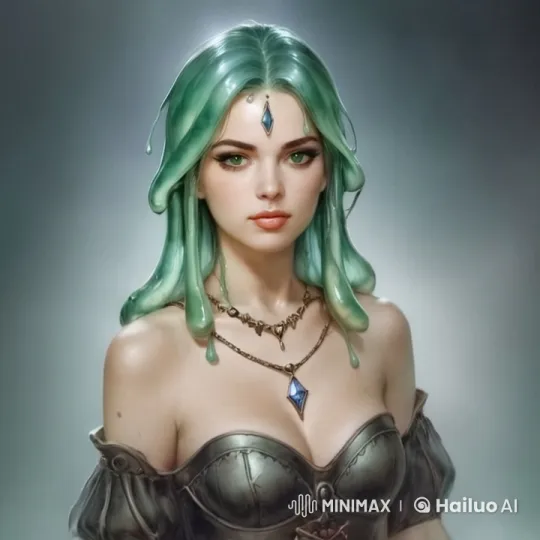 Mystical Woman with Enchanting Slime Hair – AI Generated Video | Hailuo AI