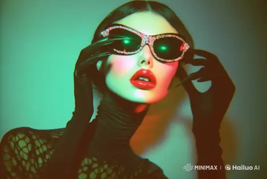 Futuristic Fashion: Elegant Individual in Live2D Animation – AI Generated Video | Hailuo AI