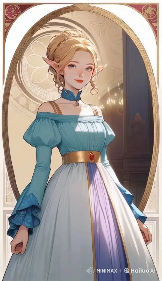Serene Gentlewoman in Graceful, Magical Setting – AI Generated Video | Hailuo AI