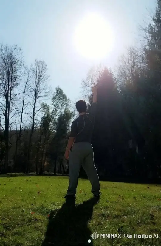 Man Prepares for Imminent Clash with Emerging Demon Shadow – AI Generated Video | Hailuo AI