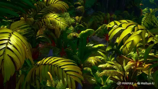 Jungle to Sky: A Visual Symphony of Color and Light – AI Generated Video | Hailuo AI