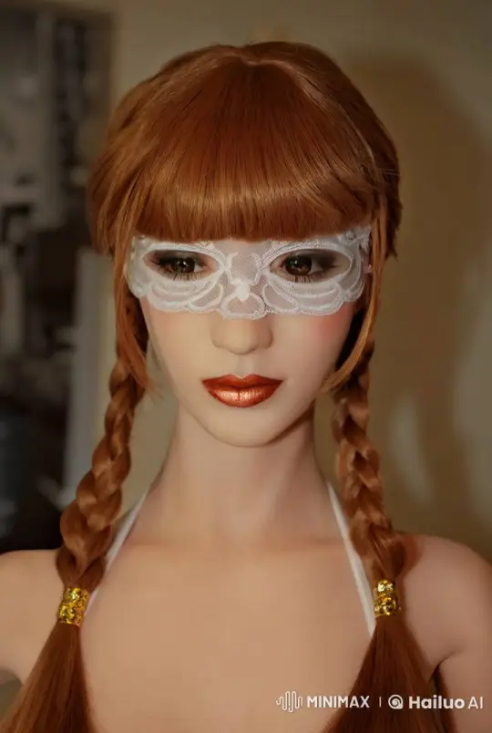 Woman Removes Mask in Dim Room, Revealing Expression – AI Generated Video | Hailuo AI