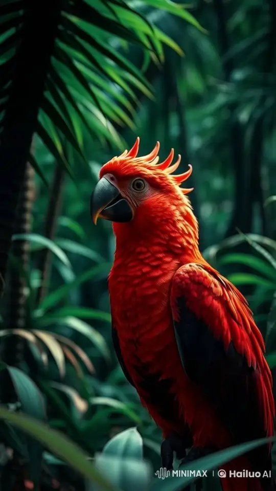 Live2D Jungle Parrot: Majestic 4K Slow-Motion Masterpiece – AI Generated Video | Hailuo AI