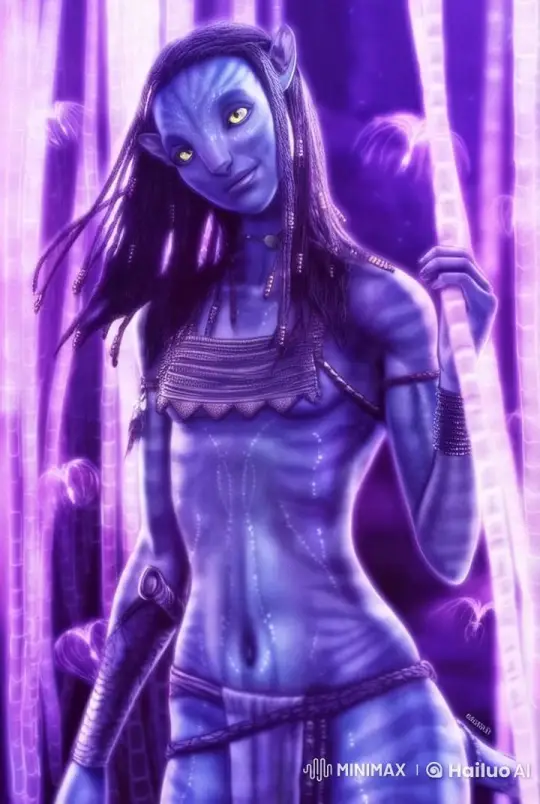 Neytiri Glides Through Mystical Forest in Live2D Animation – AI Generated Video | Hailuo AI