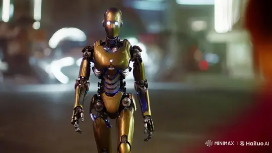 Robotic Humanoid Showcases Lifelike Grace and Advanced Design – AI Generated Video | Hailuo AI