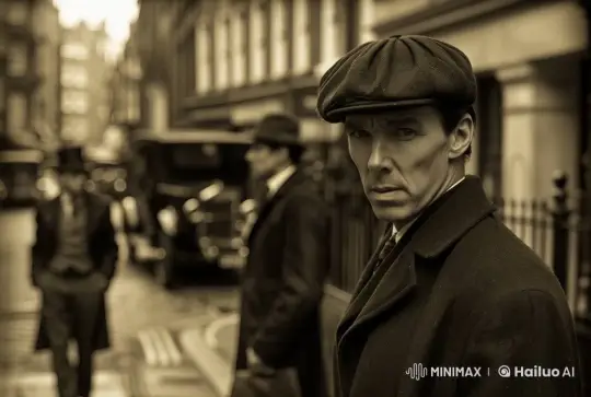 Sherlock Holmes Walks 19th Century Baker Street in Live2D Animation – AI Generated Video | Hailuo AI