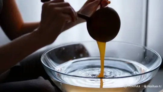 Elegant Hands Pour Molten Wax in Tranquil Studio – AI Generated Video | Hailuo AI