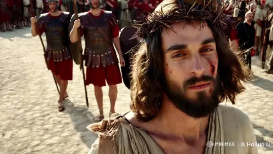Jesus Christ's Sacrificial Journey with the Cross – AI Generated Video | Hailuo AI