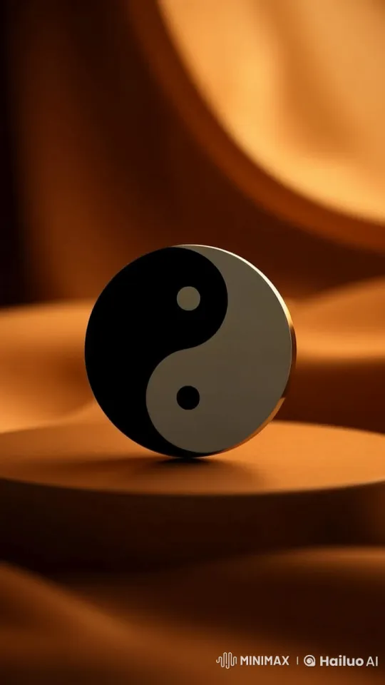 4K Live2D: Spinning Yin-Yang Symbol with Warm Background – AI Generated Video | Hailuo AI