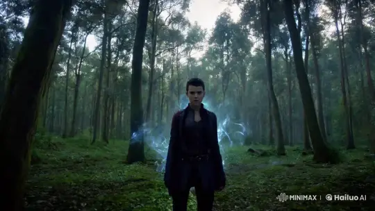 Mysterious Anti-Heroine in Enigmatic Forest Setting – AI Generated Video | Hailuo AI