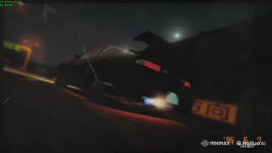 Retro Sports Car Racing on Urban Highway – AI Generated Video | Hailuo AI