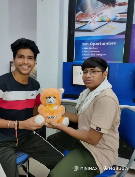 Young Men Share Kiss Amidst Job Opportunities Poster – AI Generated Video | Hailuo AI