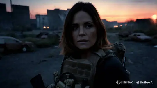 Post-Apocalyptic Survival: A Woman's Determined Stand – AI Generated Video | Hailuo AI