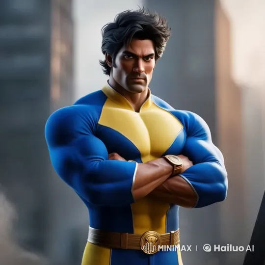 Heroic Superhero Stands Vigilant Against City Skyline – AI Generated Video | Hailuo AI