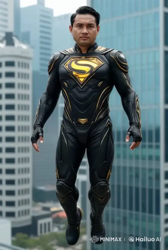 Superhero Monitors Cityscape in Live2D Animation – AI Generated Video | Hailuo AI