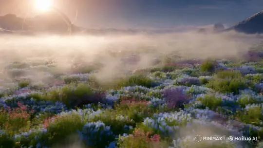 Woman Navigates Enigmatic Planet's Mystical Field – AI Generated Video | Hailuo AI