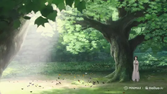 Tranquil Japanese Grove with Sunlit Canopy – AI Generated Video | Hailuo AI