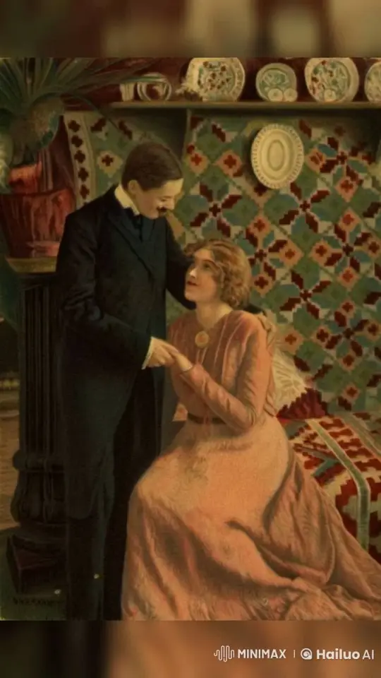 Affectionate Moment Between Two Figures – AI Generated Video | Hailuo AI
