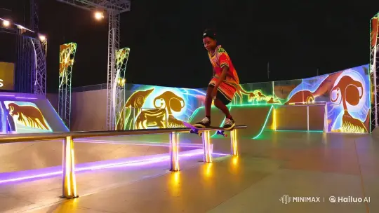 Senegalese Skateboarding Prodigy Showcases Future of Dakar 2026 Games – AI Generated Video | Hailuo AI