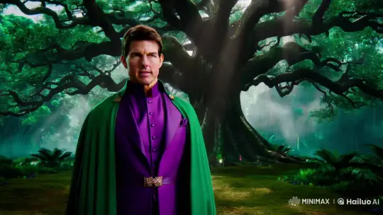 Demonologist Tom Cruise in Majestic Fantasy Forest Setting – AI Generated Video | Hailuo AI