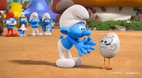 Smurfs Play with Egg, Luffy Causes Chaos – AI Generated Video | Hailuo AI