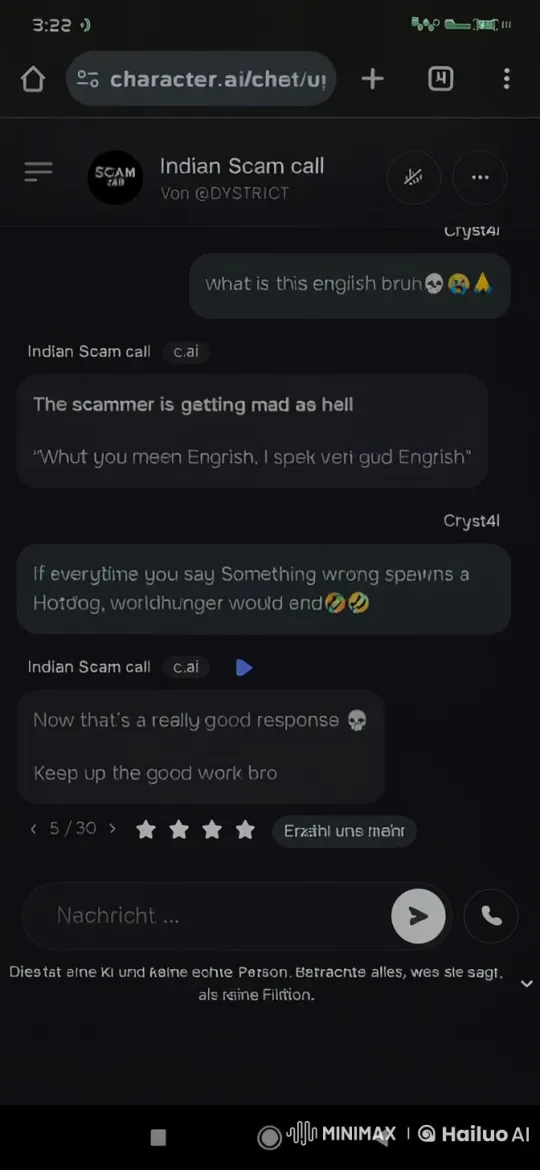AI Chat with 'Indian Scam Call' Mocks Language Misunderstandings – AI Generated Video | Hailuo AI