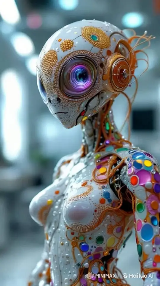 Futuristic Robot Showcases Advanced Design and Movement – AI Generated Video | Hailuo AI