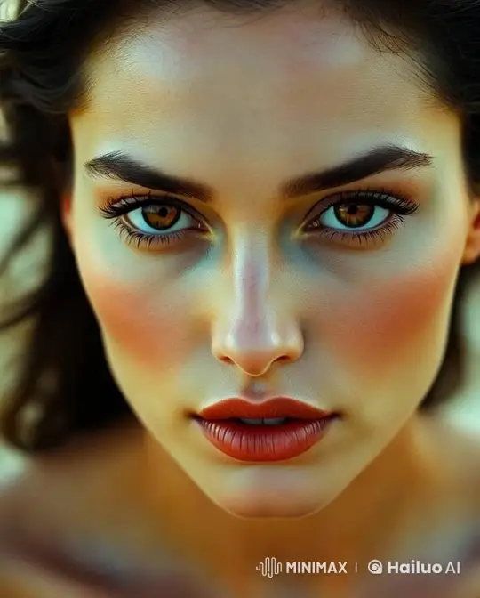 Ultra-Realistic Portrait Captures a Woman's Serene Intensity – AI Generated Video | Hailuo AI