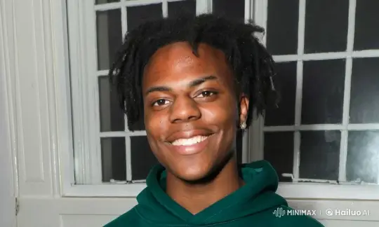 Young Man in Green Hoodie Smiles Warmly Indoors – AI Generated Video | Hailuo AI