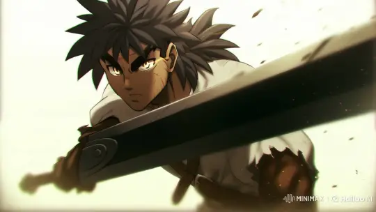 Anime Swordsman Prepares for Action in Cinematic Live2D Scene – AI Generated Video | Hailuo AI
