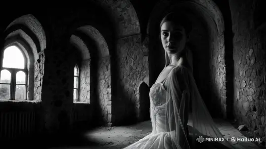 Ballerina's Graceful Dance in Ancient Castle – AI Generated Video | Hailuo AI
