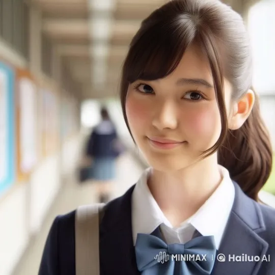 Young Woman in School Hallway - Live2D Animation – AI Generated Video | Hailuo AI