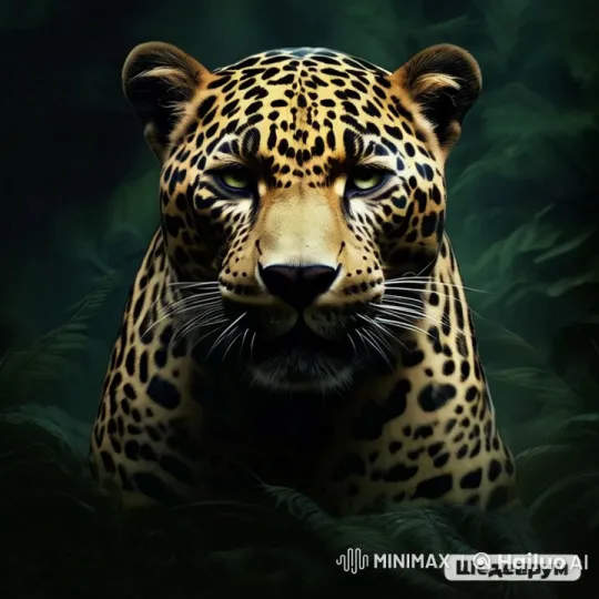 Animated Leopard in Lush Jungle Setting – AI Generated Video | Hailuo AI