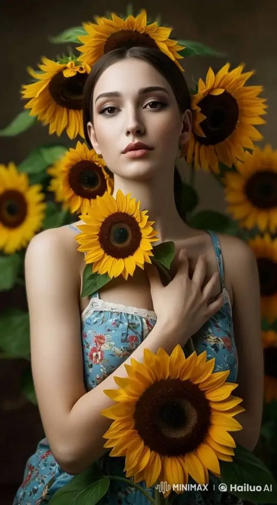 Sunflower Whisper: Animated Serenade in Live2D – AI Generated Video | Hailuo AI